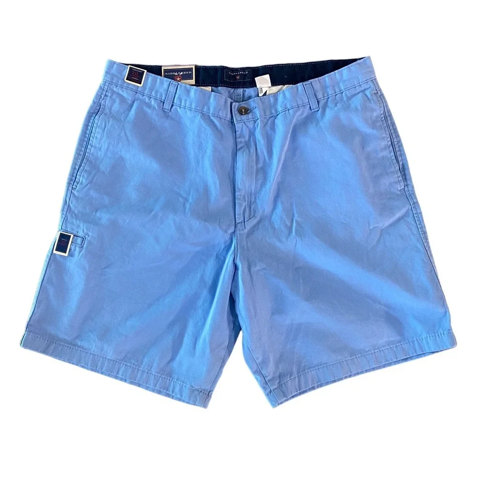 Saddlebred Bubble Blue Men's Chino Shorts 38W 9
